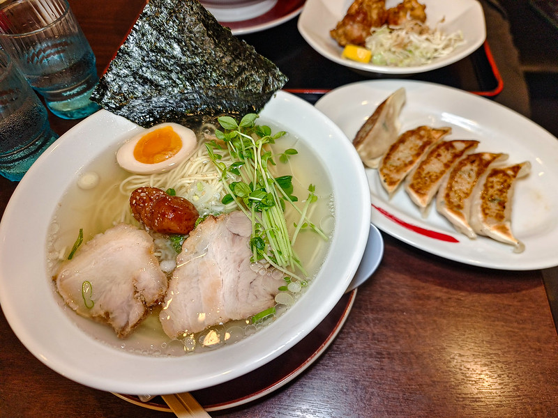 拉麺本家夢屋 扇町店│鳥取站旁美味平價拉麵套餐超划算